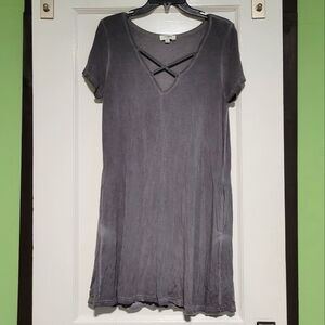 Umgee Gray Dress Sz Small